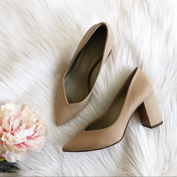 saffy block heel pump